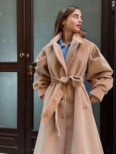 Retrobird Valencia Camel Kuşaklı Kışlık Kaban