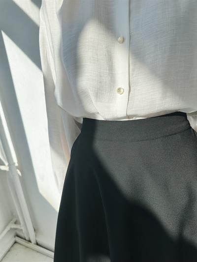 Retrobird Valerie Kısa Mini Siyah Kloş Etek