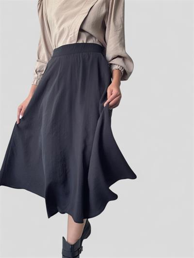 Retrobird Valerie Siyah Kloş Uzun Etek