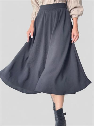 Retrobird Valerie Siyah Kloş Uzun Etek