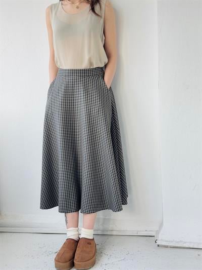 Retrobird Valerie Pötikareli Uzun Kloş Etek