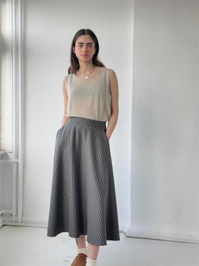 Retrobird Valerie Pötikareli Uzun Kloş Etek