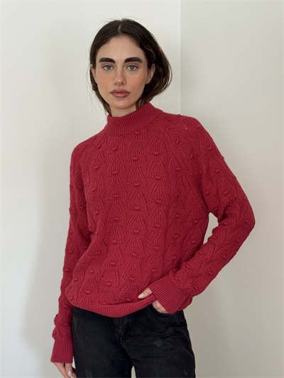 Retrobird Fuchsia Vintage Knitted Knitwear Sweater