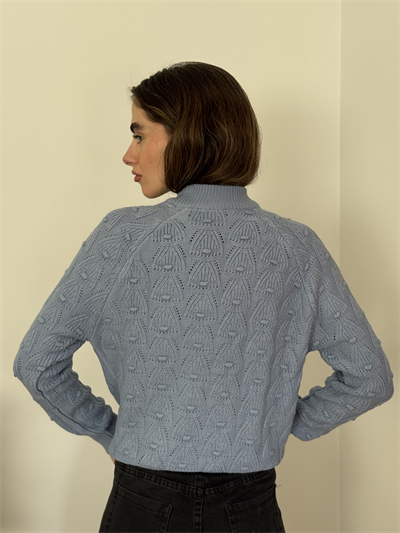 Retrobird Blue Vintage Knitted Knitwear Sweater