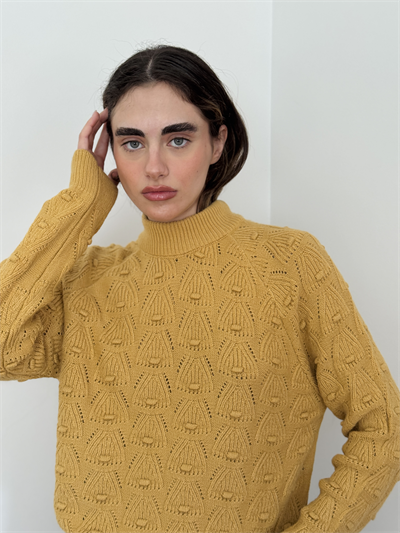Retrobird Mustard Vintage Knitted Sweater