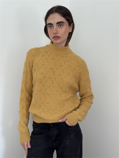 Retrobird Mustard Vintage Knitted Sweater