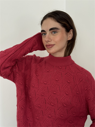 Retrobird Fuchsia Vintage Knitted Knitwear Sweater