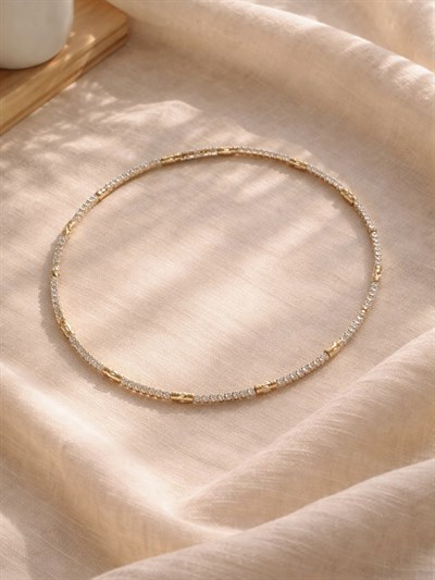 Retrobird Vintage Style Gold Colored Grace Choker Necklace