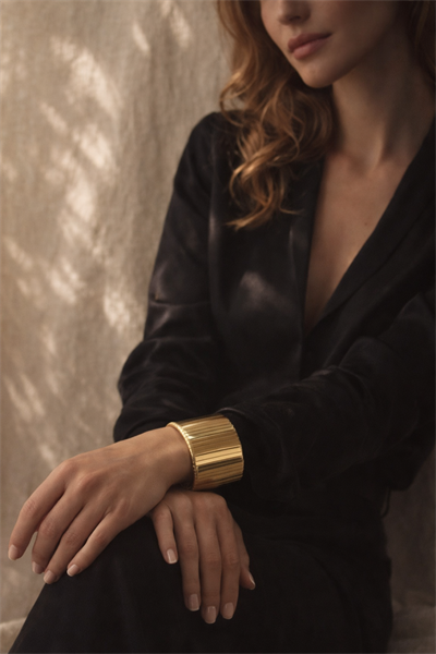 Retrobird Vintage Style Gold Renkli Aura Bilezik