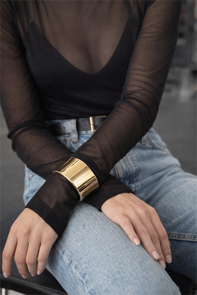 Retrobird Vintage Style Gold Renkli Aura Bilezik