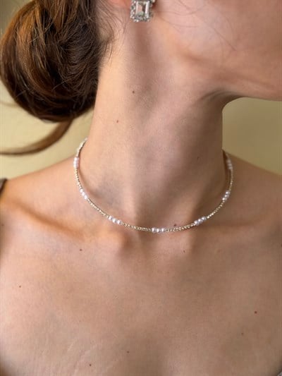 Retrobird Vintage Style Parlak Sarı Grace Choker Kolye