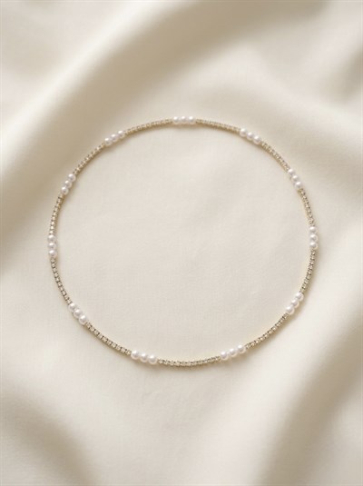 Retrobird Vintage Style Parlak Sarı Grace Choker Kolye