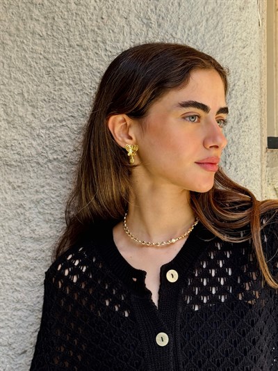 Retrobird Vintage Style Yellow Grace Choker Necklace