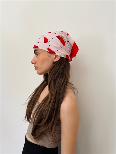 Retrobird Watermelon Vintage Kırmızı Bandana Fular
