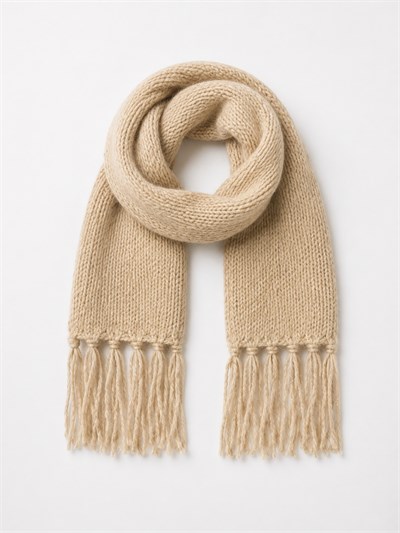 Retrobird Soft Textured Knitted Large Stone Womens Scarf