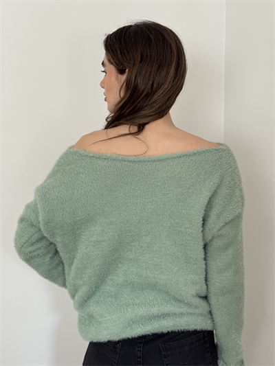 Retrobird Çağla Soft, Fluffy, Cozy Knit Sweater
