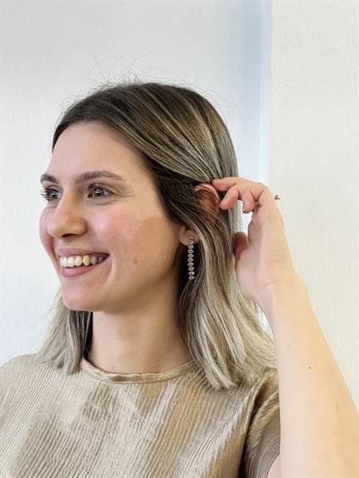 Retrobird Zircon Stone Gold Color Earrings