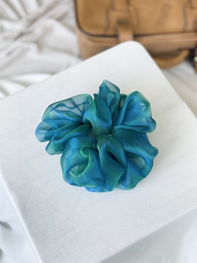 Retrobird Standard Size Petrol Colored Scrunchie Bagel Buckle