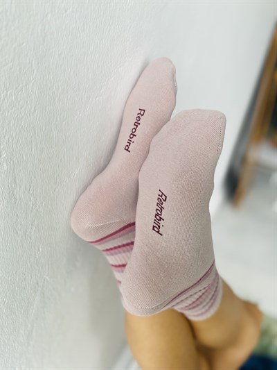 Retrobird Cotton Single Pair Multicolored Unisex Sports Socks