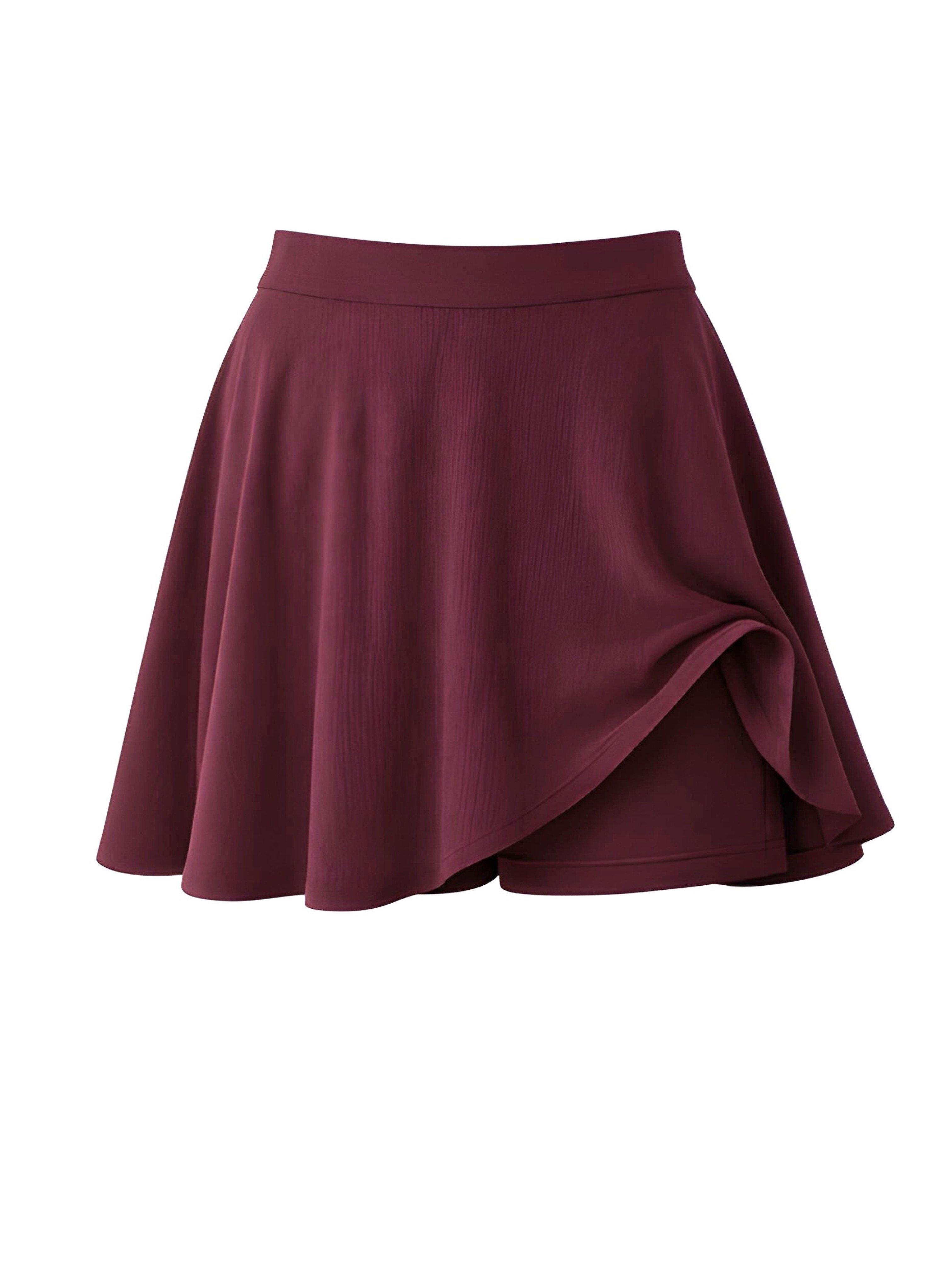 Retrobird Bordo Kloş Şort Etek