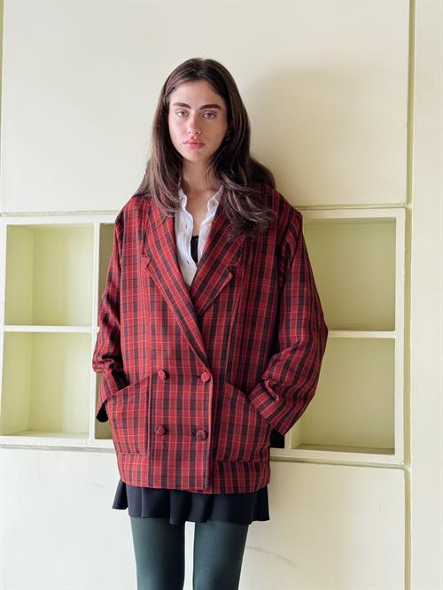 Kero　IRENE Shadow Plaid Jacket Kero IRENE Shadow Plaid Jacket Jacker FLOWER TARTAN