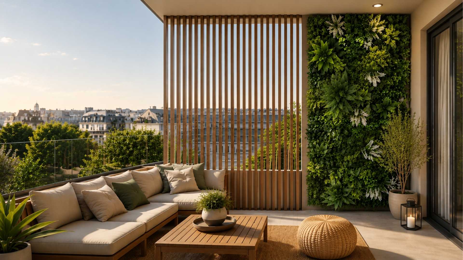 Balkon ve Teras Dekorasyonunda Trend Fikirler: Kompozit Seperatör ve Yapay Dikey Bahçe ile Modern Yaşam Alanları