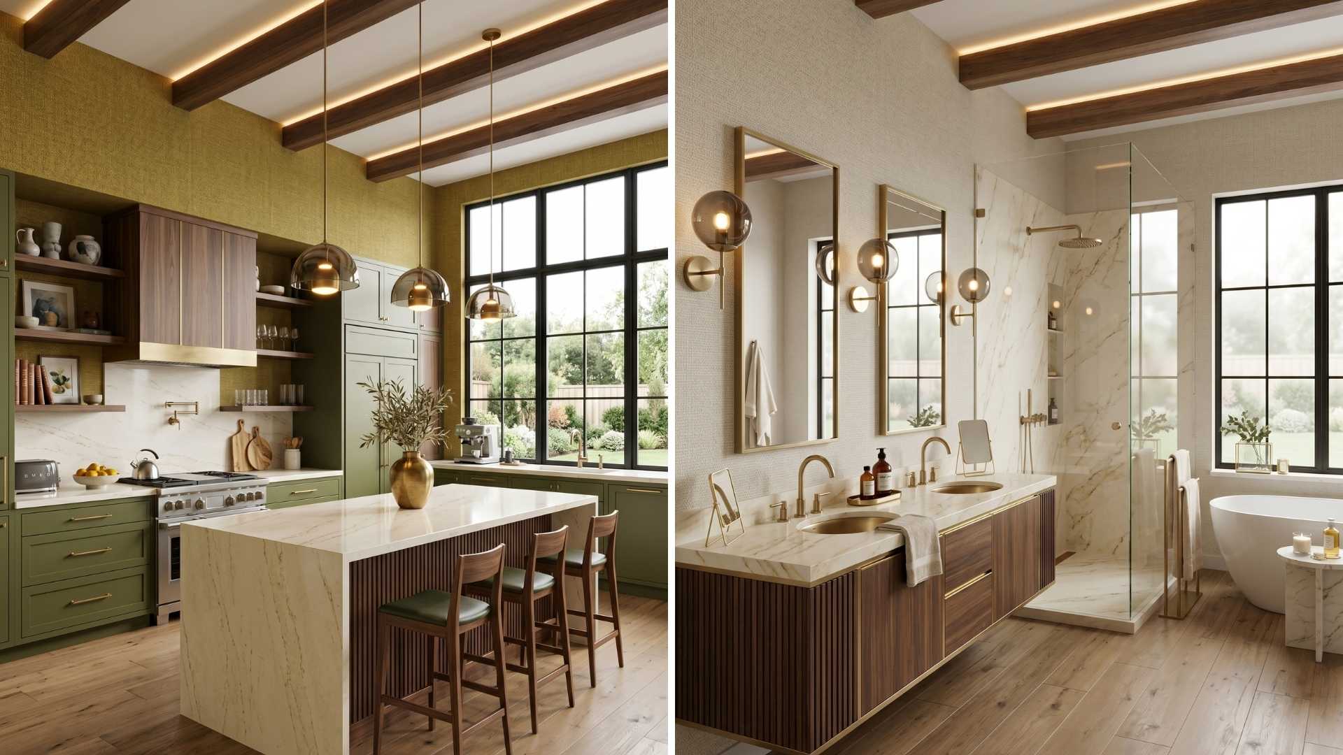 Banyo ve Mutfaklar İçin Suya Dayanıklı Duvar Kağıdı Modelleri ve Dekorasyon Fikirleri