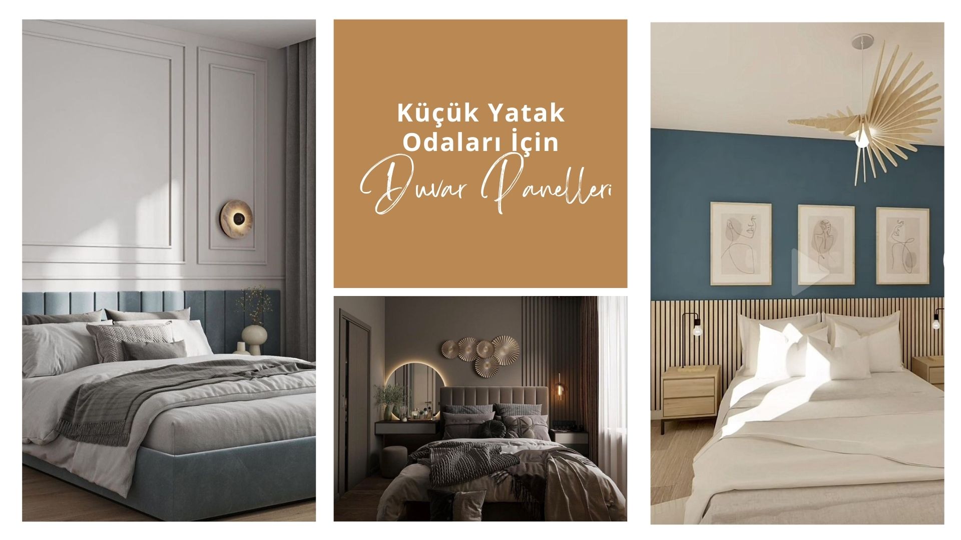 Küçük Yatak Odaları İçin Duvar Panelleri ile Alanı Büyütme Stratejileri