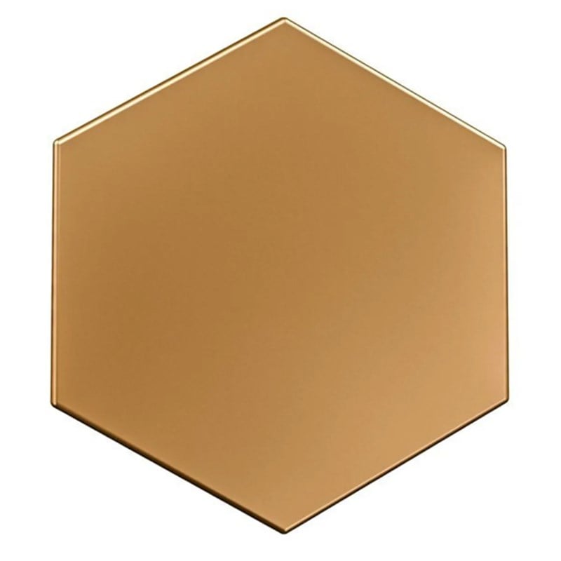 3D Hexagonal Wall Panel Gold