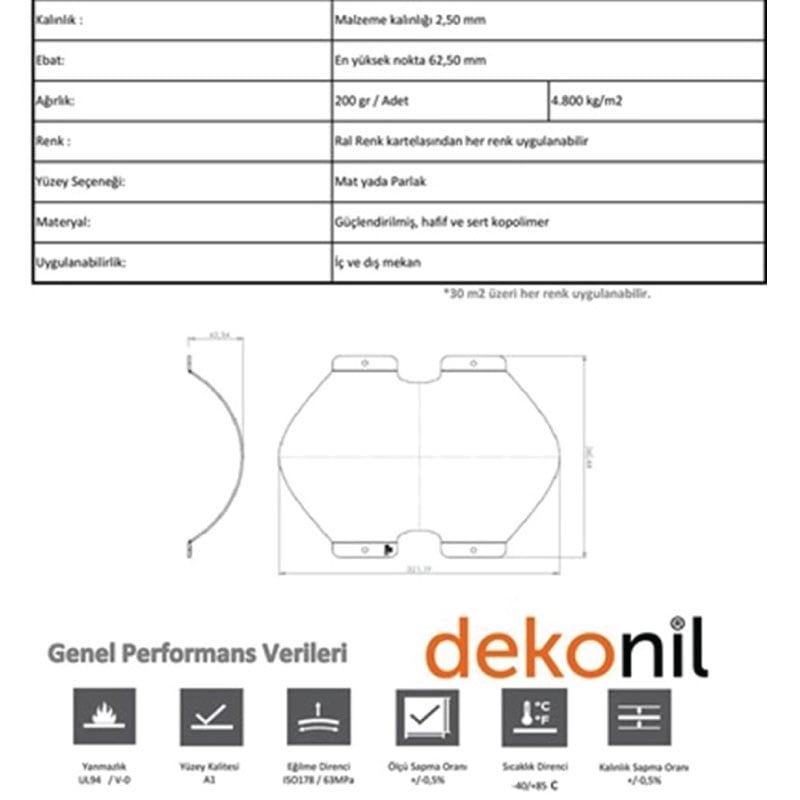 3D Venus Wall Panel Black