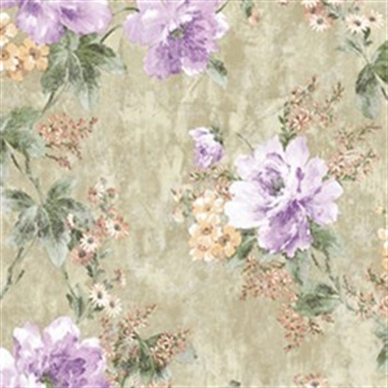 Adawall İndigo Flower Pattern Wallpaper 4708-2