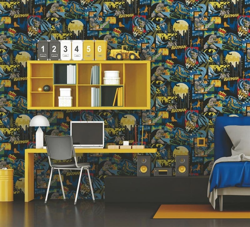 Adawall Ada Kids Batman Çocuk Odası Duvar Kağıdı 8917-1