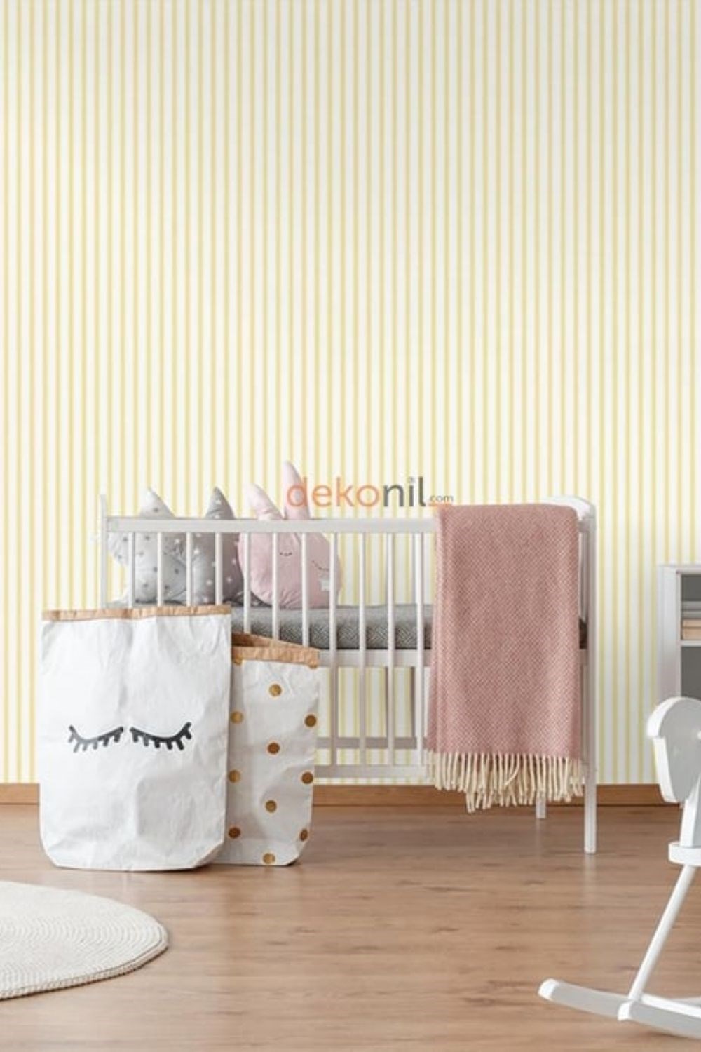 Adawall Ada Kids Striped Kids Room Wallpaper 8900-2
