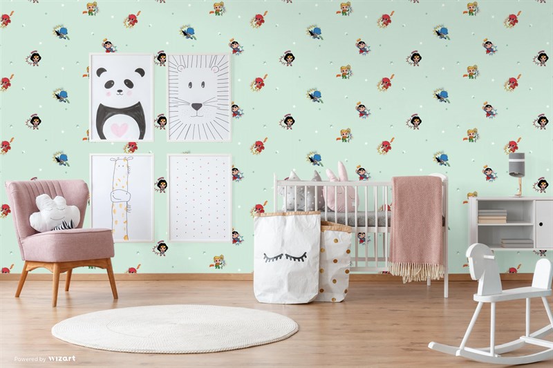 Adawall Ada Kids Süper Kahraman Çocuk Odası Duvar Kağıdı 8912-2