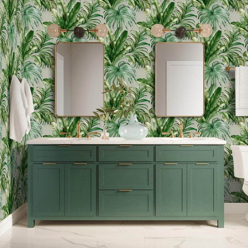 Adawall İndigo Flower Pattern Wallpaper 4714-3