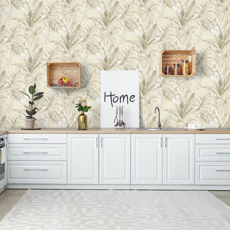 Adawall İndigo Flower Pattern Wallpaper 4714-1