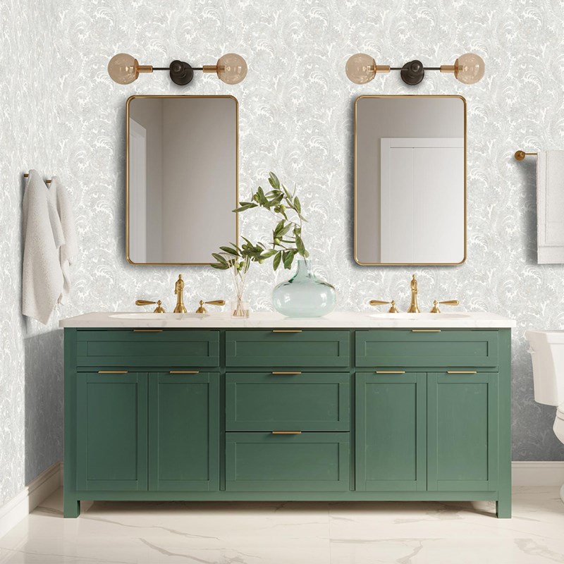 Adawall İndigo Damask Pattern Wallpaper 4710-2