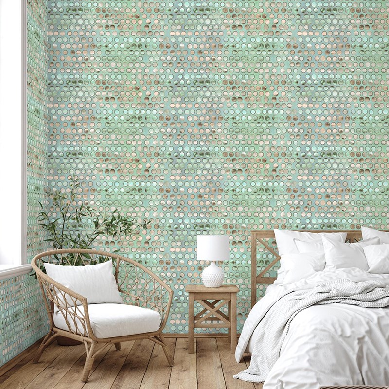 Adawall İndigo Geometric Pattern Wallpaper 4706-2