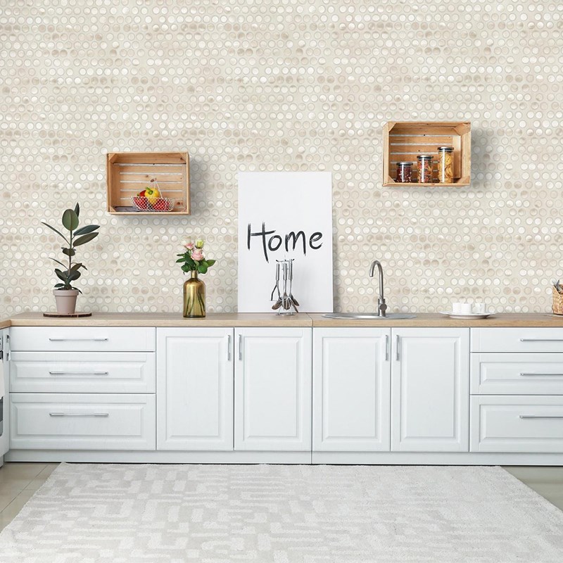 Adawall İndigo Geometric Pattern Wallpaper 4706-1