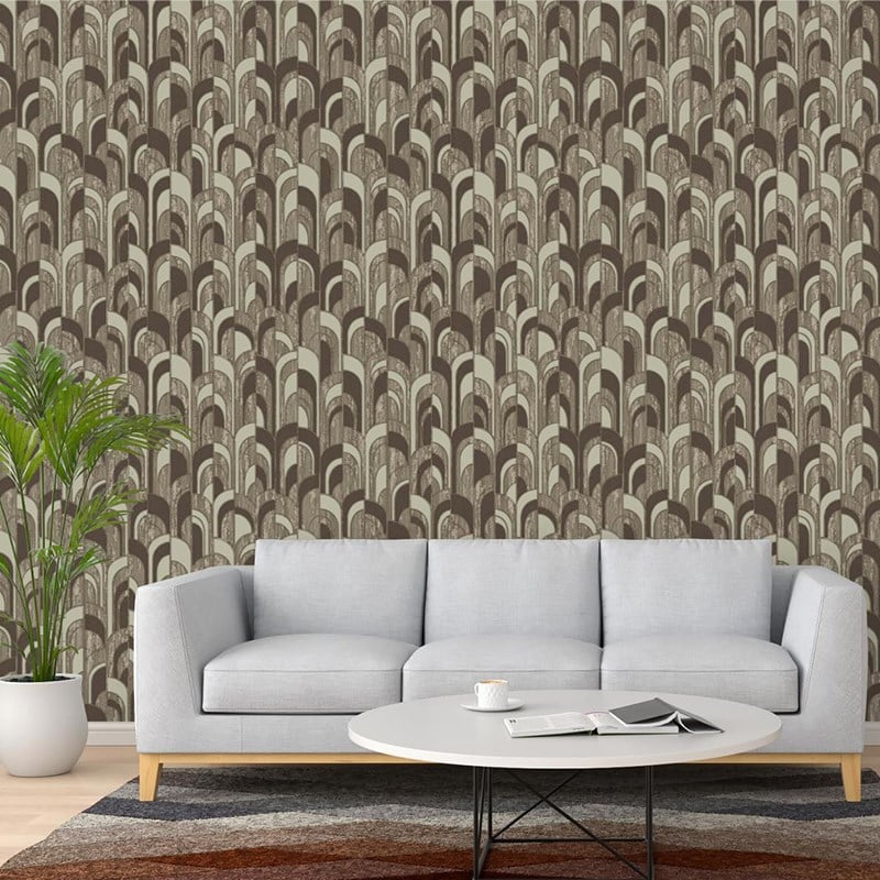 Adawall Octagon Geometrik Desenli Duvar Kağıdı 1209-4