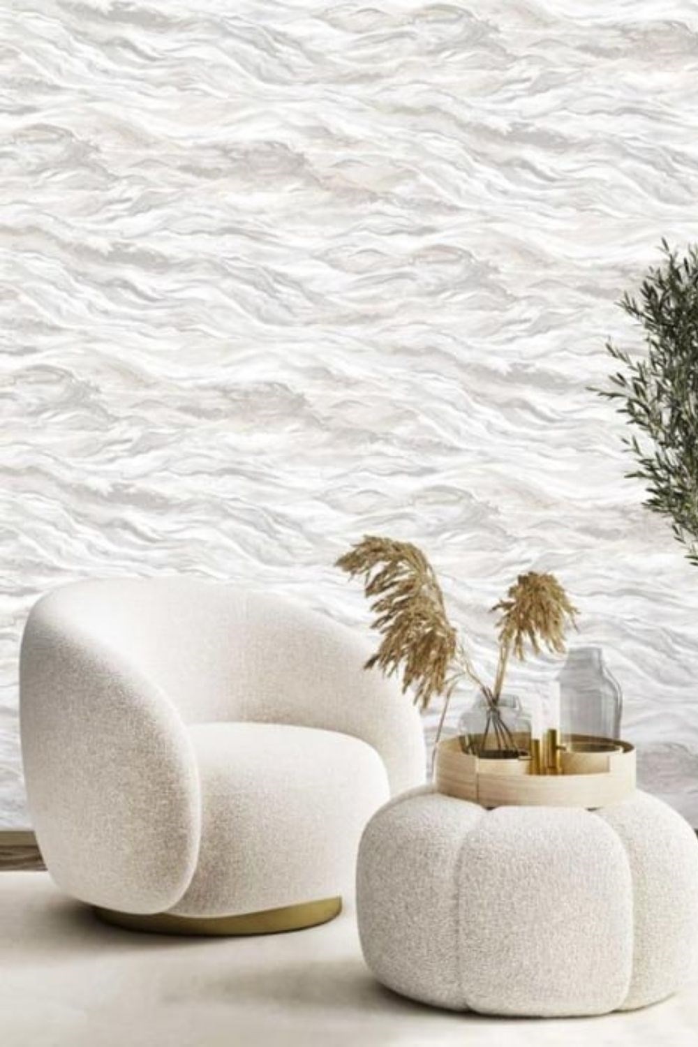 Adawall Omega Mermer Desenli Duvar Kağıdı 23207-1