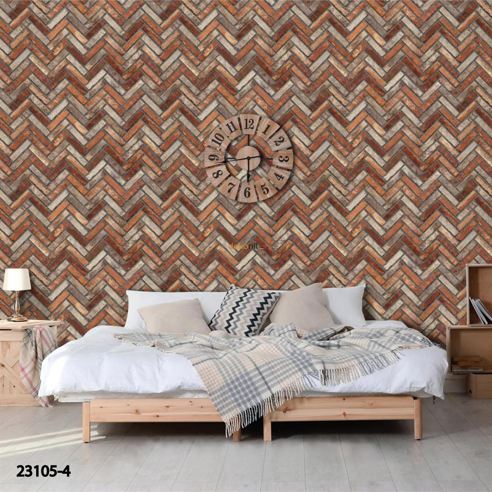ورق حائط بنمط الطوب من Adawall Roka 23105-4