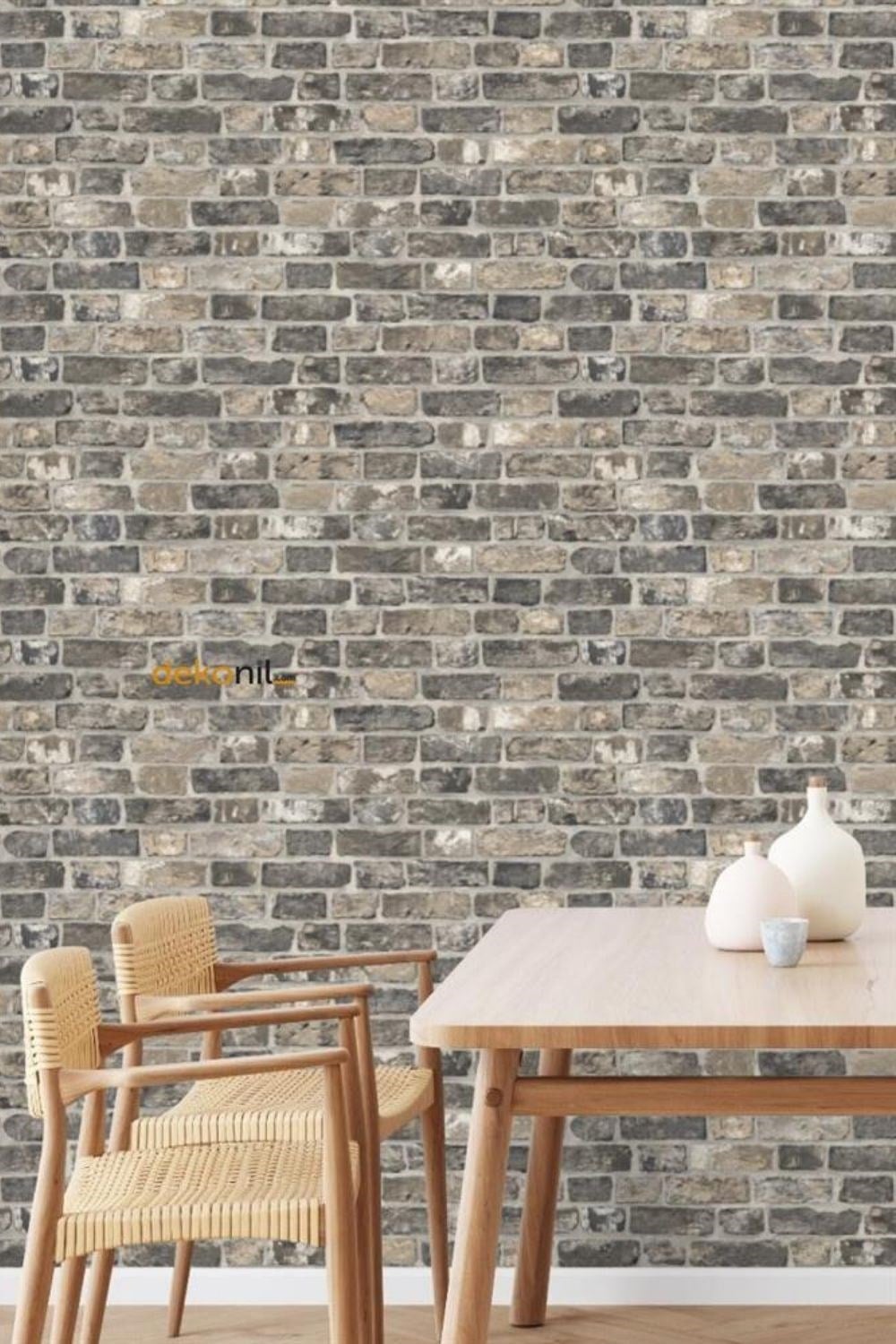 Adawall Roka Taş Desen Duvar Kağıdı 23104-3