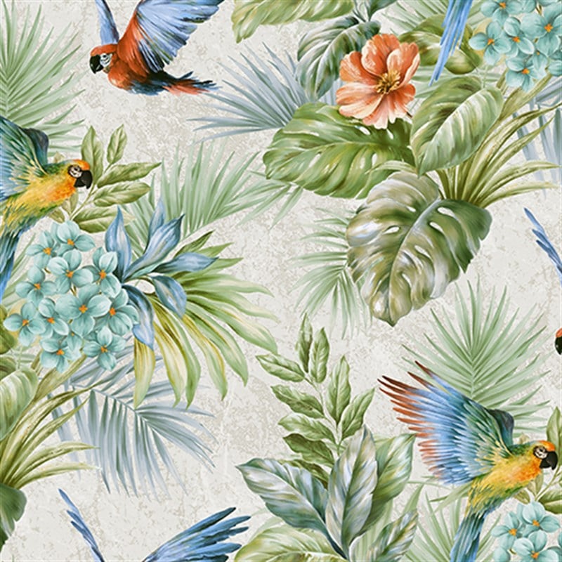 Adawall Tropicano 9905-3 Bej Tropikal Desenli Duvar Kağıdı