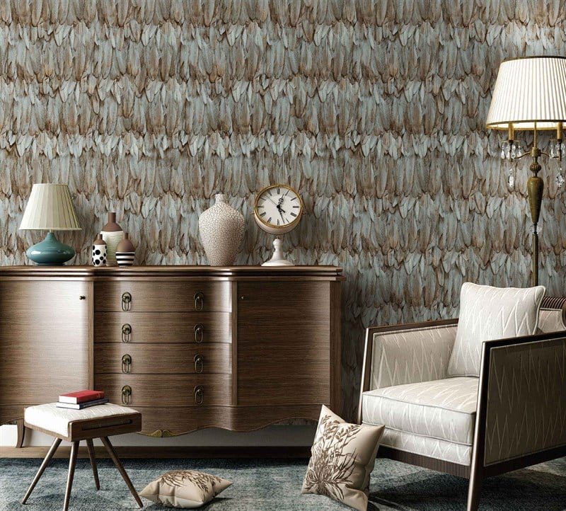 Adawall Tropicano Tüy Desenli Duvar Kağıdı 9913-5