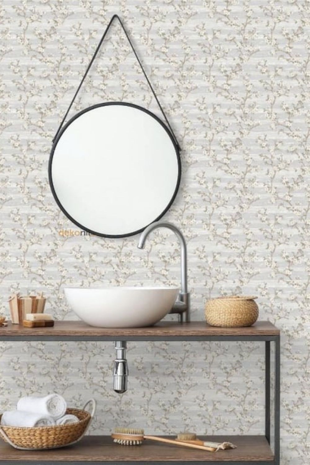 Adawall Vera Çiçek Desenli Duvar Kağıdı 1505-1