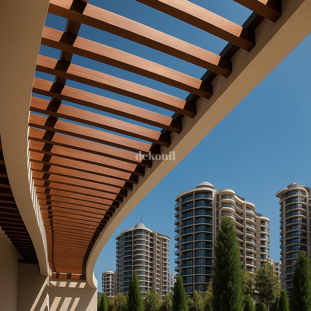 Akçaağaç Kompozit Seperatör Duvar Bölme Profili 4*10*300 cm