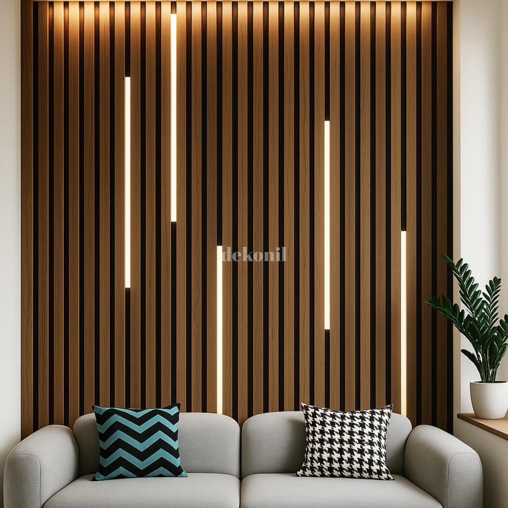 لوحة صوتية من الألومنيوم مزودة بإضاءة ليد نهارية 40 سم