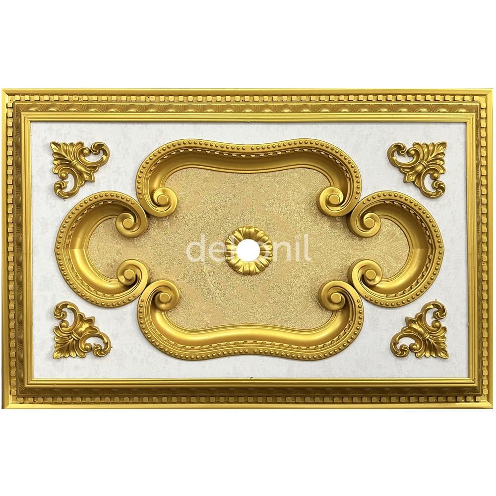 Altın Dikdörtgen Saray Tavan 60*90 cm