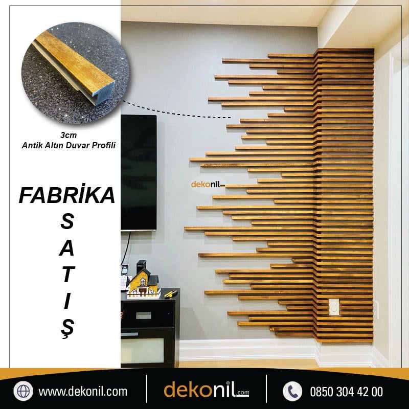 وحدة زاوية ذهبية عتيقة 3 سم